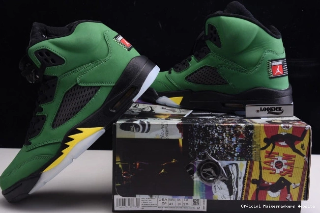 Official Maikesneakers 5 Ducks SE CK6631-307 Jordan Air Oregon 0716
